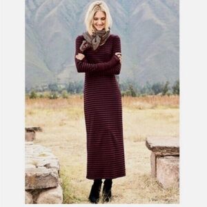 Peruvian Connection Andover Stripe Dress size L